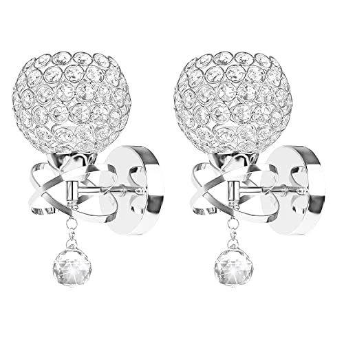 Crystal Wall Sconces Set of Two (2 Count)