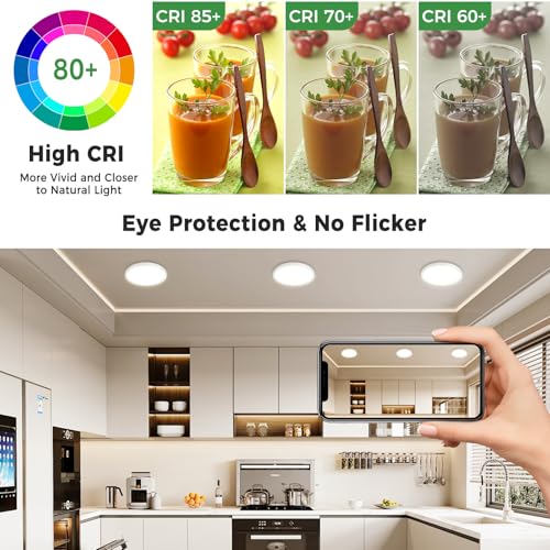 7 inch Small White LED Flush Mount Ceiling Lights