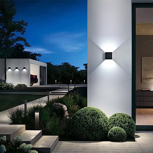 2 Pack LED 20W Outdoor Sconce Wall Lights Interior (2 Count)
