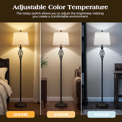 Floor Lamps for Living Room (Black)