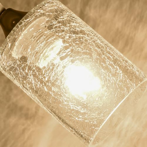 6Pcs Crack Finish Glass Lamp Shade (6 Count)