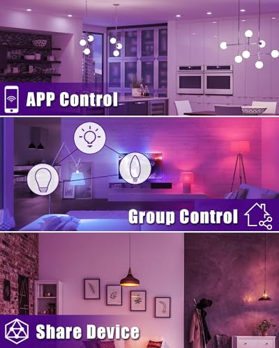 6 Pack E12 Smart Bulbs (6 Count)
