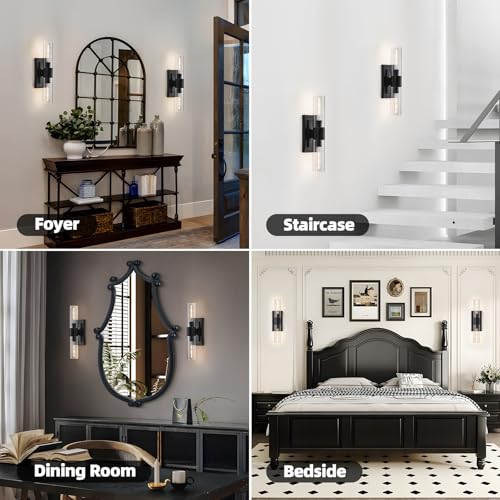 Black Wall Sconces Set of Two (2 Count)