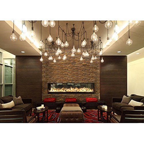Vintage Edison Multiple Ajustable DIY Ceiling Spider Lamp Light Pendant Lighting Chandelier Modern Chic Industrial Dining with Romote Control