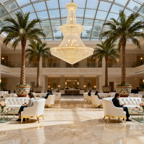 48 Inch Gold Crystal Eiffel Tower Chandelier