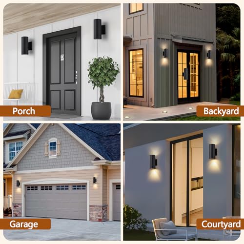 4 Pack Outdoor Sconce Lights for House (4 Count)