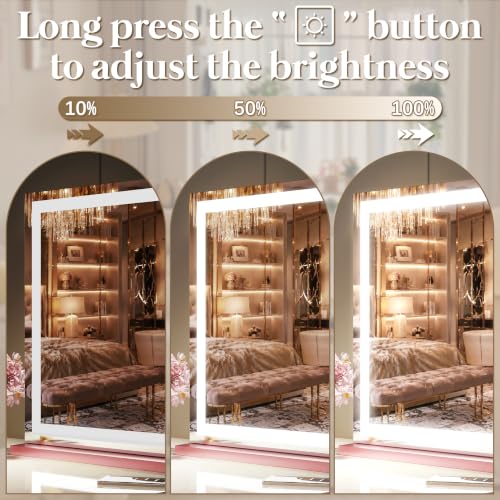 Vanity Mirror with Lights 22''x18'' Makeup Mirror with Lights