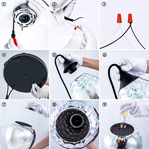 Modern 3D Pendant Lights Kitchen Island 3 Pack