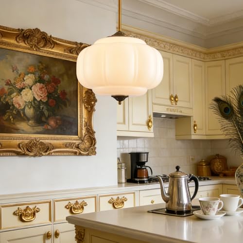 15 in White Milk Glass Ceiling Light Fixture