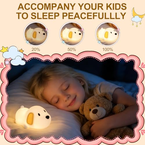 Dog Night Light & Lamp for Kids