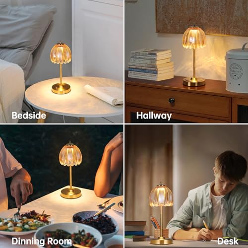 Tulip Table Lamp with 5000mAh Battery & Touch Control
