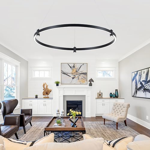 LED Black Chandelier