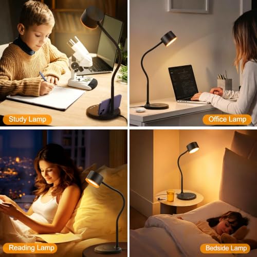 Desk lamp with 2 USB Charging Ports