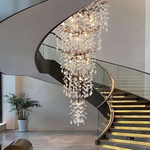 118" Black Large Chandeliers for High Ceilings