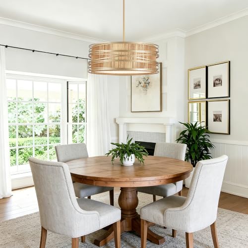 19.7" Rattan Chandelier 5