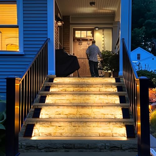 Solar Step Lights for Outside (6 Count)