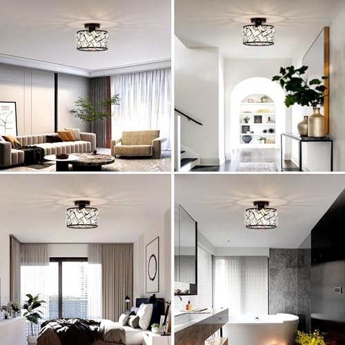 Crystal Ceiling Light Fixture