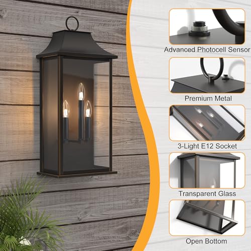 Dusk to Dawn Outdoor Wall Lantern
