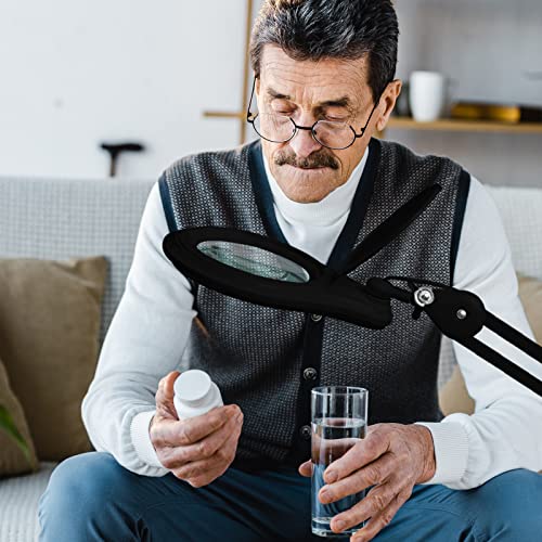 Bifocal LED Magnifying Lamp with Clamp
