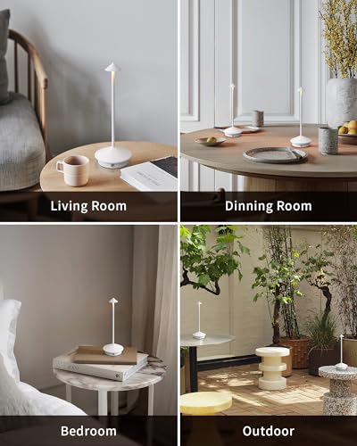 Modern Cordless Table Lamp Set of 2 (2 Count)