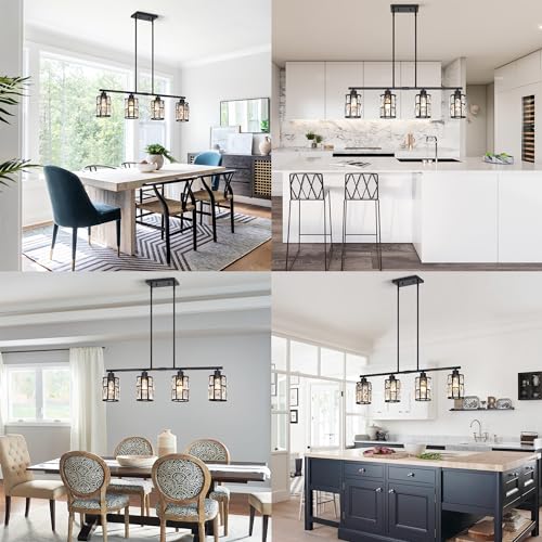 Crystal Pendant Light Fixture for Kitchen Island Dining Room