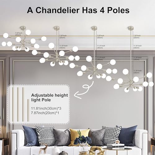 Chandeliers for Dining Room Brushed Nickel 12