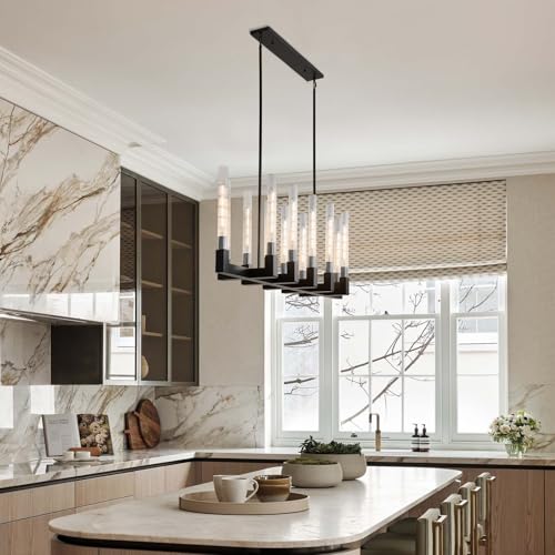 Black Farmhouse Dining Room Chandelier
