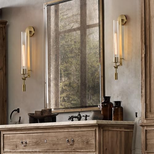 Gold Wall Light Fixture Set of 2 (2 Count)