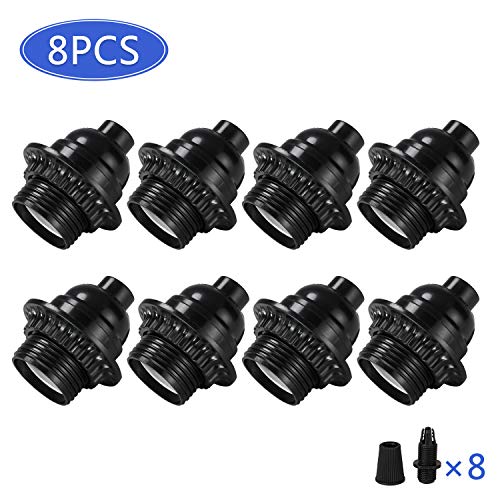 Black E26 E27 Light Sockets