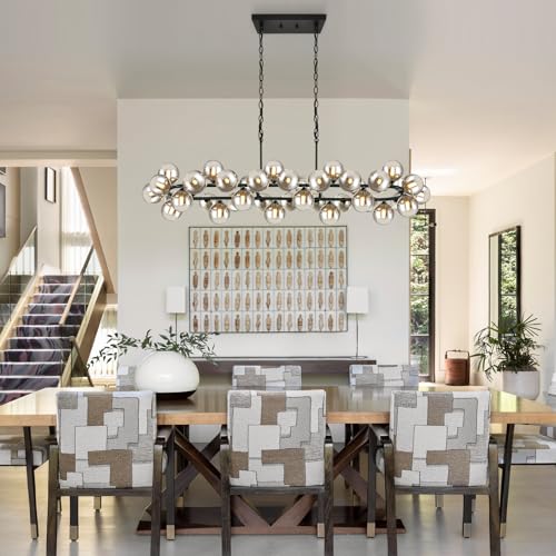 70'' Chandeliers for Dining Room Oval Rectangular Large Living Room Light (40 Count)
