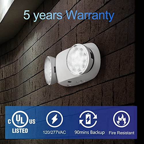 LED Emergency Lights with Battery Backup (4 Count)