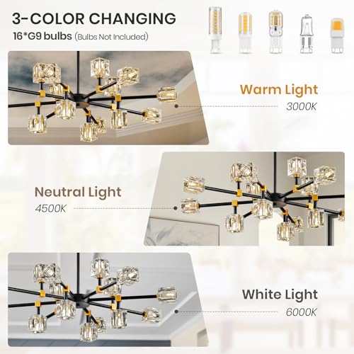 Sputnik Chandeliers with16