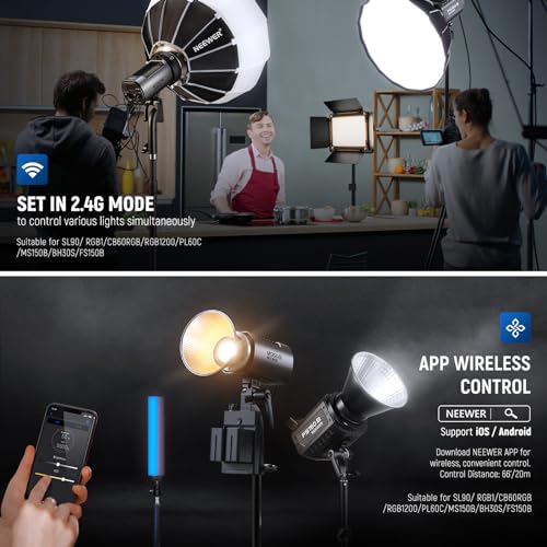 MS150B 130W Bi Color LED Video Light