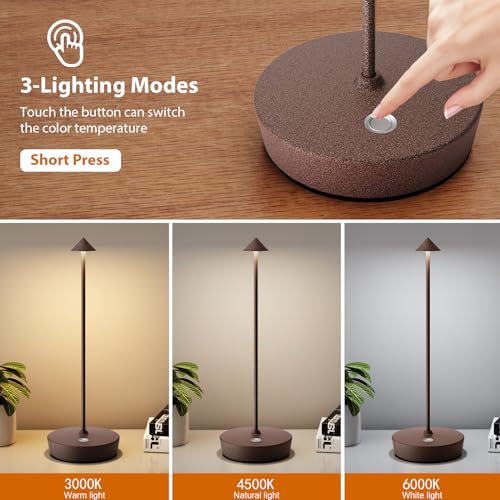 2Pack Rechargeable Cordless Table Lamp (2 Count)