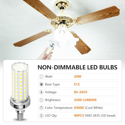 E12 LED Bulbs (4 Count)