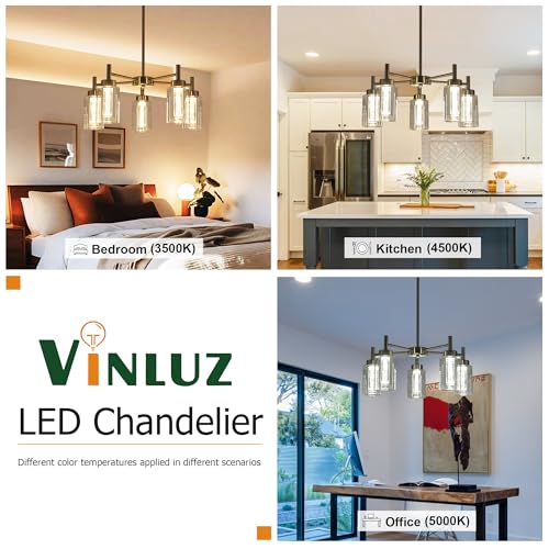 LED 5 Light Modern Chandeliers for Dining Room