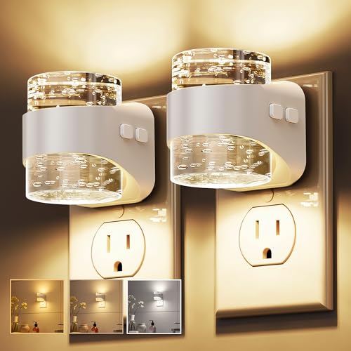 Night Light 3CCT Bubble Night Lights Plug into Wall (2 Count)