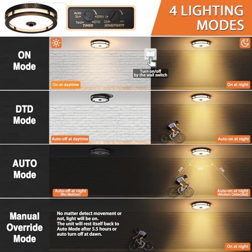 Outdoor Motion Sensor LED Ceiling Light