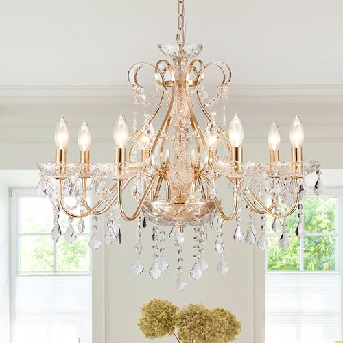 Saint Mossi Gold Crystal Chandelier for Dining Room