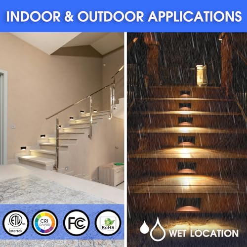 Energetic 5CCT 120V LED Indoor Outdoor Step Lights (4 Count)