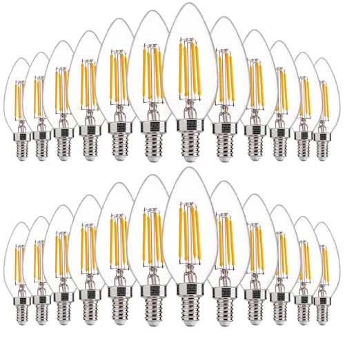60W Equivalent LED Chandelier Light Bulbs (24 Count)