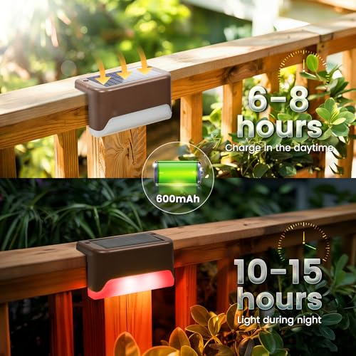 Solar Deck Lights Outdoor (16 Count)