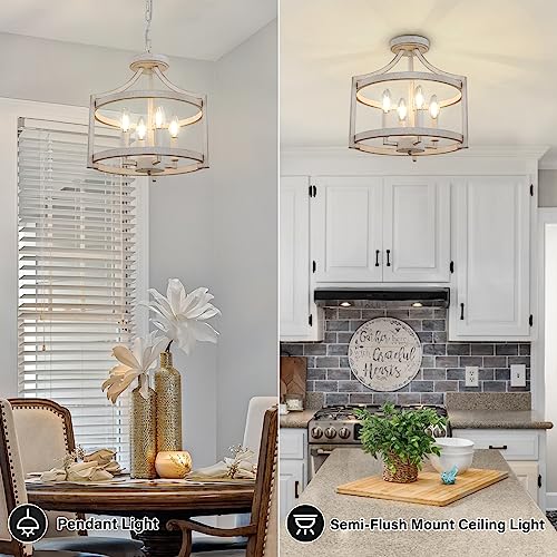 4 Light Farmhouse Chandelier