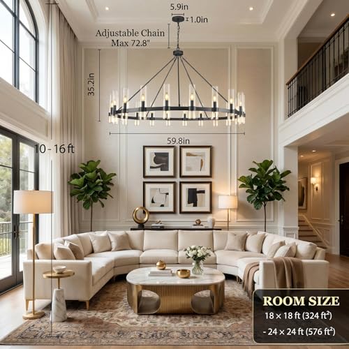 Black Wagon Wheel Chandelier