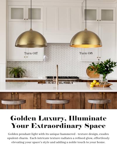 Gold Pendant Light 16 inch