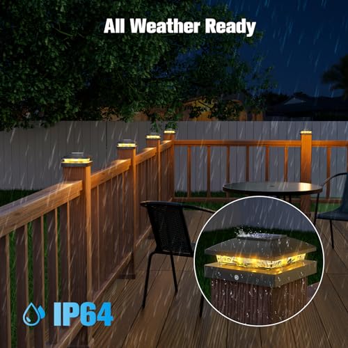 4x4 Solar Post Cap Lights (6 Count)