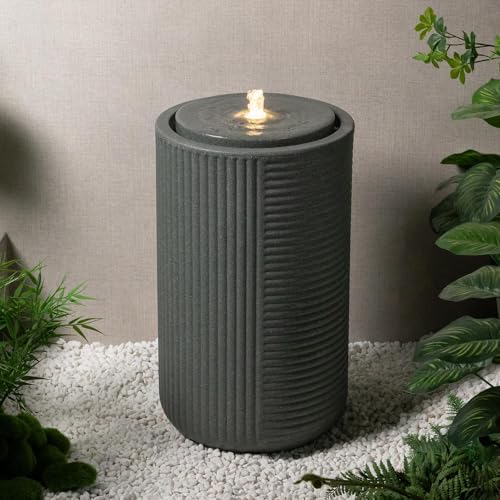23.22” H Outdoor Water Fountain Made with Eco