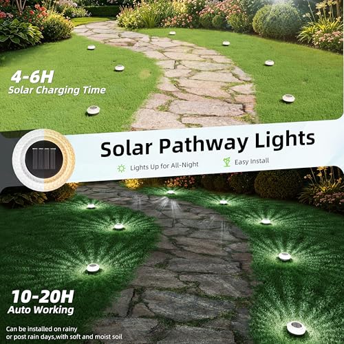 Mini Solar Ground Lights Outdoor (12 Count)