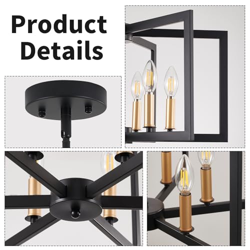 Black Chandelier (6 Count)