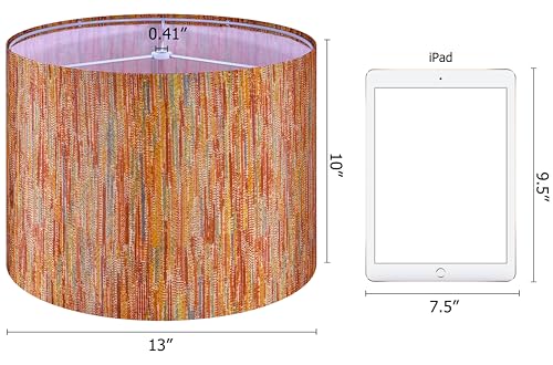 Striped Drum Lamp Shades Set of 2 (2 Count)